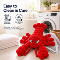 Jouets pour chiens - Jouets à mâcher en peluche couineurs pour chiots avec 3 couineurs et papier froissé, jouets interactifs pour animaux de compagnie pour soulager l'ennui