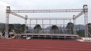 Escalera de Aleación de Aluminio FS, Diseño Modular, Pre-Ensamblada, Hebilla <span class=keywords><strong>Rhea</strong></span>, Instalación Rápida, Soporte de Coro Simple para Conciertos - Product Image 3