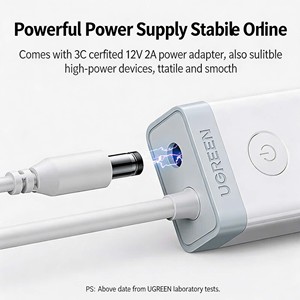 UGREEN ฮับ USB 3.0 7 พอร์ต รุ่น CM420 พร้อมอะแดปเตอร์แปลงไฟ DC 12V 2A ตัวแยกพอร์ต USB สำหรับแล็ปท็อปและเดสก์ท็อปพีซี - Product Image 2