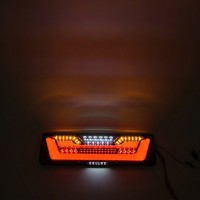 Feu arrière LED séquentiel en forme de couronne pour camion et remorque, robuste, COB DRL, Stop, Frein, Clignotant, Marche arrière, 33cm 46cm 24V, Étanche