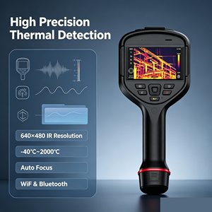 Cámara termográfica portátil con resolución IR de 640×480 ‑40 ℃ ~2000 ℃   Cámara Termográfica con Enfoque Automático, WiFi y Bluetooth - Product Image 3