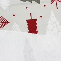 Nappe de Noël moderne imprimée en PEVA, imperméable, anti-taches et essuyable pour les fêtes à la maison