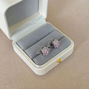 Dylam Top Fine Fashion Jewelry Non Tarnish Sterling <b>Silver</b> 8A Crushed Iced Out Cut Cubic Zirconia Heart CZ <b>Clip</b> on Earrings - Product Image 6