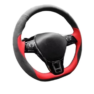 Housse de <span class=keywords><strong>volant</strong></span> de voiture en cuir pour BMW pour Toyota pour Audi pour Volkswagen <span class=keywords><strong>Golf</strong></span> 7 Mk7 New Polo Passat B8 Tiguan Intérieur - Product Image 1