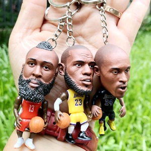 Set de Llaveros con Figuras de Jugadores Estrella de la NBA: James Harden, <span class=keywords><strong>LeBron</strong></span> James, Kobe Bryant, Mini Figuras para Fanáticos del Baloncesto - Product Image 1