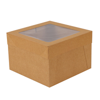 Boîtes à gâteaux avec fenêtre boîte à gâteaux d'anniversaire Boîte de boulangerie blanche pour carton avec fenêtre transparente