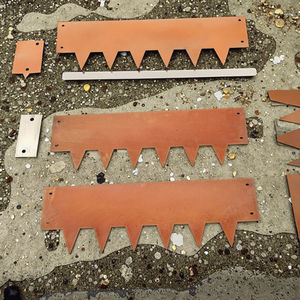 Borde de Jardín de Acero Corten de Diseño Moderno, Valla Impermeable Rectangular Plana de Madera para Paisajismo, Adornos de Jardín - Product Image 5