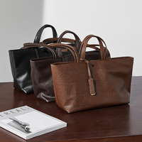 Femmes rétro doux en cuir véritable bandoulière sac fourre-tout nouveau cuir de vachette véritable grande capacité unique épaule sous les bras conception sac à main