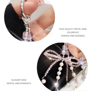 สำหรับ Samsung สายคล้องข้อมือคริสตัล A56 A16, สายคล้องโทรศัพท์อุปกรณ์เสริมเสน่ห์สายคล้องข้อมือพวงกุญแจหญิงสาวสำหรับโทรศัพท์มือถือ Xiaomi - Product Image 3