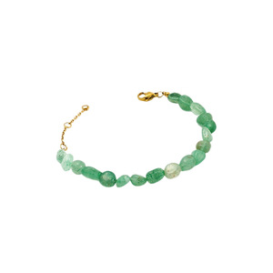 ZOGXIN Green Natural Stone Bracelet Gold Clasp Unisex Fashion Jewelry Gift - Product Image 5