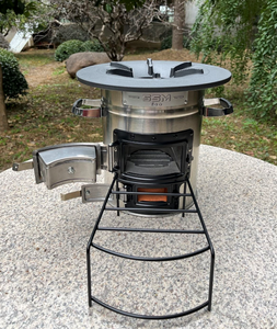 Estufa <span class=keywords><strong>de</strong></span> <span class=keywords><strong>Leña</strong></span> y Carbón Clásica SSM, Gran Venta en América, con Dos Puertas <span class=keywords><strong>para</strong></span> Patio, Camping y Uso al Aire Libre - Product Image 4