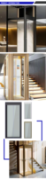 Ascenseur domestique à traction VVVF à fonctionnement silencieux 240V, sans gaine de circulation, pour 3-4 personnes, idéal pour la rénovation de villas, spécifications personnalisées, OEM