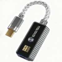 Adaptateur audio DAC HiFi portable YC-HA01 Pro-2 argenté, type C vers amplificateur casque 3,5 mm pour téléphone portable, ordinateur portable, tablette