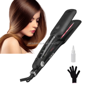 <span class=keywords><strong>Plancha</strong></span> <span class=keywords><strong>de</strong></span> <span class=keywords><strong>Pelo</strong></span> Profesional <span class=keywords><strong>de</strong></span> <span class=keywords><strong>Vapor</strong></span> <span class=keywords><strong>con</strong></span> Luz LED, <span class=keywords><strong>Vapor</strong></span> <span class=keywords><strong>de</strong></span> <span class=keywords><strong>Agua</strong></span>, Temperatura <span class=keywords><strong>de</strong></span> 450F, Tecnología PTC, Infrarroja, <span class=keywords><strong>de</strong></span> Alta Calidad OEM - Product Image 4