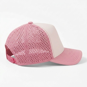 หมวกเบสบอล 5 แผง ระบายอากาศได้ดี เจาะรูด้วยเลเซอร์ สองสี ปรับขนาดได้ด้วย Snapback เหมาะสำหรับกีฬากอล์ฟและกิจกรรมกลางแจ้ง - Product Image 6