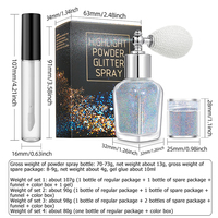 Longwear Primer Gel Augen Lippen Schimmer Lidschatten Loose Powder Face Glitter Spray Haar und Body Bulk Glitter Highlighter