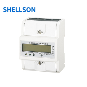 Riel <span class=keywords><strong>Din</strong></span> trifásico 4P pantalla Digital LCD consumo de energía medidor eléctrico 220V 380V medidor electrónico de energía - Product Image 3