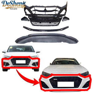 Vente flash, <span class=keywords><strong>prix</strong></span> bas, pour <span class=keywords><strong>Audi</strong></span> A4, <span class=keywords><strong>S4</strong></span>, kit de lèvre avant RS4, pare-chocs avant, phares, calandre, spoiler. Installation sans dommages. - Product Image 1
