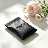 Pochette de voyage pour cosmétiques et bijoux en cuir PU imperméable avec logo personnalisé, fermeture magnétique