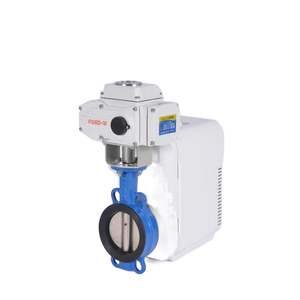 Valvola a Farfalla Elettrica a Doppia Flangia in Ghisa per Tubazioni Idriche con Guarnizione Morbida/Dura - Product Image 3