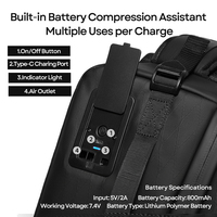 Sac à dos pour ordinateur portable avec batterie extensible, aspirateur USB, étanche (sec et humide) pour les voyages et les hommes d'affaires