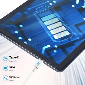 Tablette Android 10 pouces, processeur Unisoc T606 Octa Core, 3 Go de RAM, 32 Go de ROM, 4G LTE, double SIM, écran IPS 5000 mAh, tablette pour l'école en ligne - Product Image 2