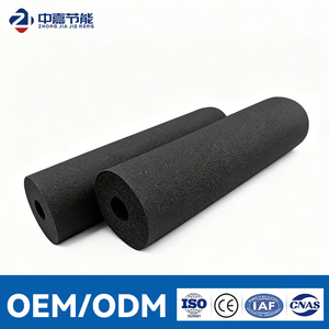 Tube isolant en mousse de caoutchouc noir pour climatisation et conduites d'eau réfrigérée - Product Image 1