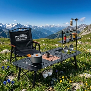 <span class=keywords><strong>Mesa</strong></span> Táctica Modular de Aleación de Aluminio IGT, Altura Ajustable, Placas de Ensamblaje DIY, <span class=keywords><strong>Mesa</strong></span> Plegable Portátil para Acampar, para Barbacoa al Aire Libre - Product Image 3
