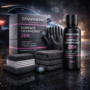 Kit de Revestimiento de Grafeno GRAPHONIX, Protección Nano Cerámica Ultra Brillante, Dureza 26H 12H, Barrera Hidrofóbica, 60um de Grosor, 10 Años de Duración para Autos - Product Image 5