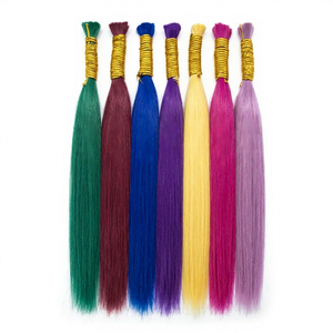 Extensions de cheveux humains indiens roses lisses, longues, Remy vierges, trame en soie, double tirage, densité 100%, couleur personnalisable, HD - Product Image 2