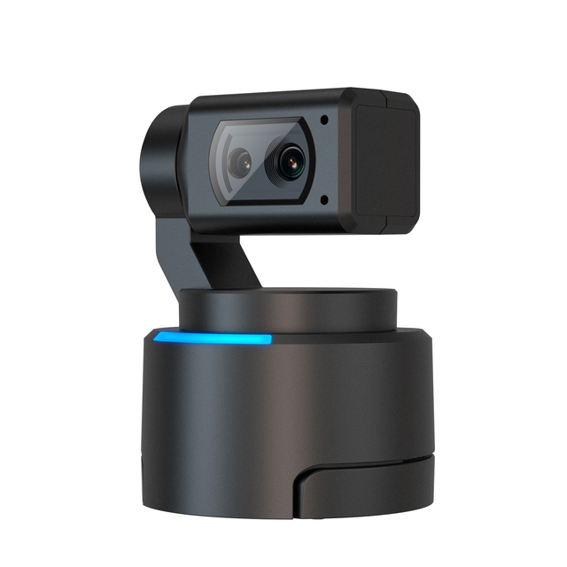 Intelligent PTZ Webcam 4K with AI Auto Tracking Gesture Recognition AI Framing Mini Size Computer Web Cam for Meeting