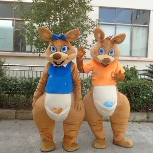 Funtoys-Costume de mascotte animal adulte, kangourou mignon, pour Halloween, fête de carnaval
