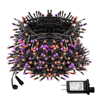 Adaptateur d'alimentation pour lumières LED, lumières scintillantes étanches IP44 avec télécommande et minuterie pour la maison, la cour, le balcon, le camping, la décoration de festival