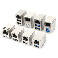 Conector Modular RJ11 de Plástico 6P4C con Orejetas, Vertical, 615004144121
