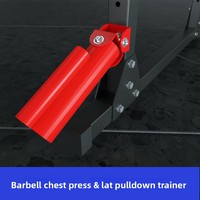 Lingxi Cage de musculation pliable en métal multifonctionnelle, station de squat et de développé couché, gain de place pour salle de sport à domicile et musculation