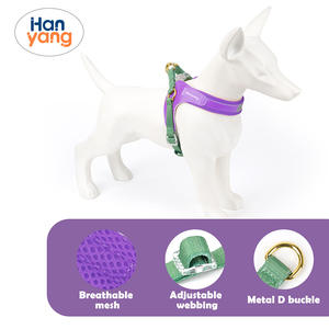 Arnés táctico de lujo personalizado para perros antiescape, chaleco de pecho sólido, botón reflectante, correa de nailon para caminar para perros pequeños y grandes, mascotas - Product Image 4