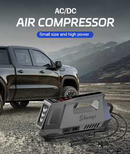 Compresseur d'air numérique 150 PSI à double alimentation (AC/DC) avec lumière LED, manomètre et débit de 25 L/min pour gonflage de pneus et éclairage d'urgence - Product Image 4