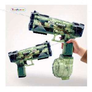 Pistola de Agua Eléctrica Unisex para Adultos, Inyector de Alta Presión, Balas Blandas, Gran Capacidad, para Fiestas y Diversión de Verano - Product Image 2