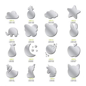 Pegatinas de Espejo de Dibujos Animados para Pared, Pegatinas de Espejo Acrílicas 3D Estéreo, Adecuadas para Habitación Infantil, Baño, Decoración del Hogar - Product Image 6