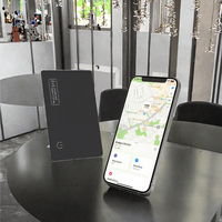 Traceur de portefeuille en PVC RFID 13,56 MHz, fin, étanche, localisateur d'objets (iOS uniquement), étiquette de bagage, passeports, téléphone