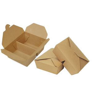 Boîte de papier de carton de carton Brown pour le <span class=keywords><strong>poulet</strong></span> de empaquetage et la petite boîte de pépites de côtelettes - Product Image 1
