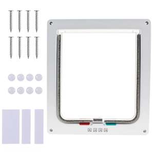 Pintu Pintu Otomatis hewan peliharaan dua arah masuk dan keluar gerbang masuk kontrol akses Aksesori hewan peliharaan pintu anjing untuk pintu hewan peliharaan kucing - Product Image 4