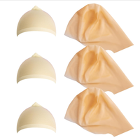 Bonnet de perruque chauve unisexe réutilisable en latex, couvre-tête élastique en caoutchouc pour carnaval, Halloween, cosplay, maquillage de scène, bonnet chauve, vente directe usine