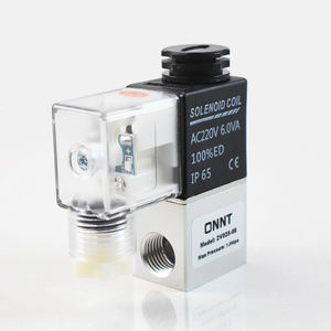 2 puertos 2 posiciones 1/4 pulgadas 2/2 vías Mini válvula solenoide de control direccional de aire neumático 2V025-08 12VDC 24VDC 220VAC 110VAC - Product Image 3