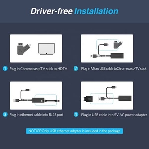Adaptateur Ethernet 100 Mbps d'origine, Micro USB vers RJ45, réseau <span class=keywords><strong>LAN</strong></span> pour <span class=keywords><strong>Fire</strong></span> <span class=keywords><strong>TV</strong></span> <span class=keywords><strong>Stick</strong></span>, filaire externe avec alimentation - Product Image 6