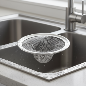 Passoire de cuisine en acier inoxydable Foset, panier en maille pour évier, maille fine, lavage à la main uniquement, modèle COMA-1/2, durable - Product Image 2