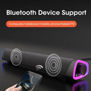Barre de son 4D pour ordinateur, haut-parleur stéréo avec subwoofer, haut-parleur BT pour ordinateur portable, PC, lecteur de <span class=keywords><strong>musique</strong></span>, haut-parleur filaire - Product Image 2