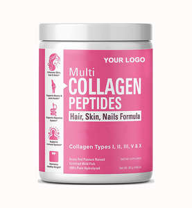 OEM/ODM Private Label Multi-<b>Collagen</b> Peptides <b>Powder</b> 300g Hydrolyzed Beauty Adult Skin Nails Hair Growth Support 24-Month Shelf - Product Image 1