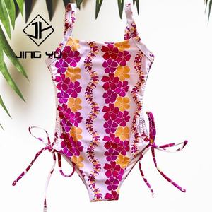 Oem Factory Summer Casual Swimming One Piece Girls Swim <b>Suit</b> Custom Printed Logo 7-16 Years Old <b>Teen</b> Child Kids Swimwear - Product Image 1
