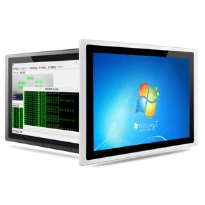 Monitor LCD industrial de quadro aberto, tela sensível ao toque, computador de mesa, tudo em um PC, i7, i3, i9, 19 polegadas, baixo custo